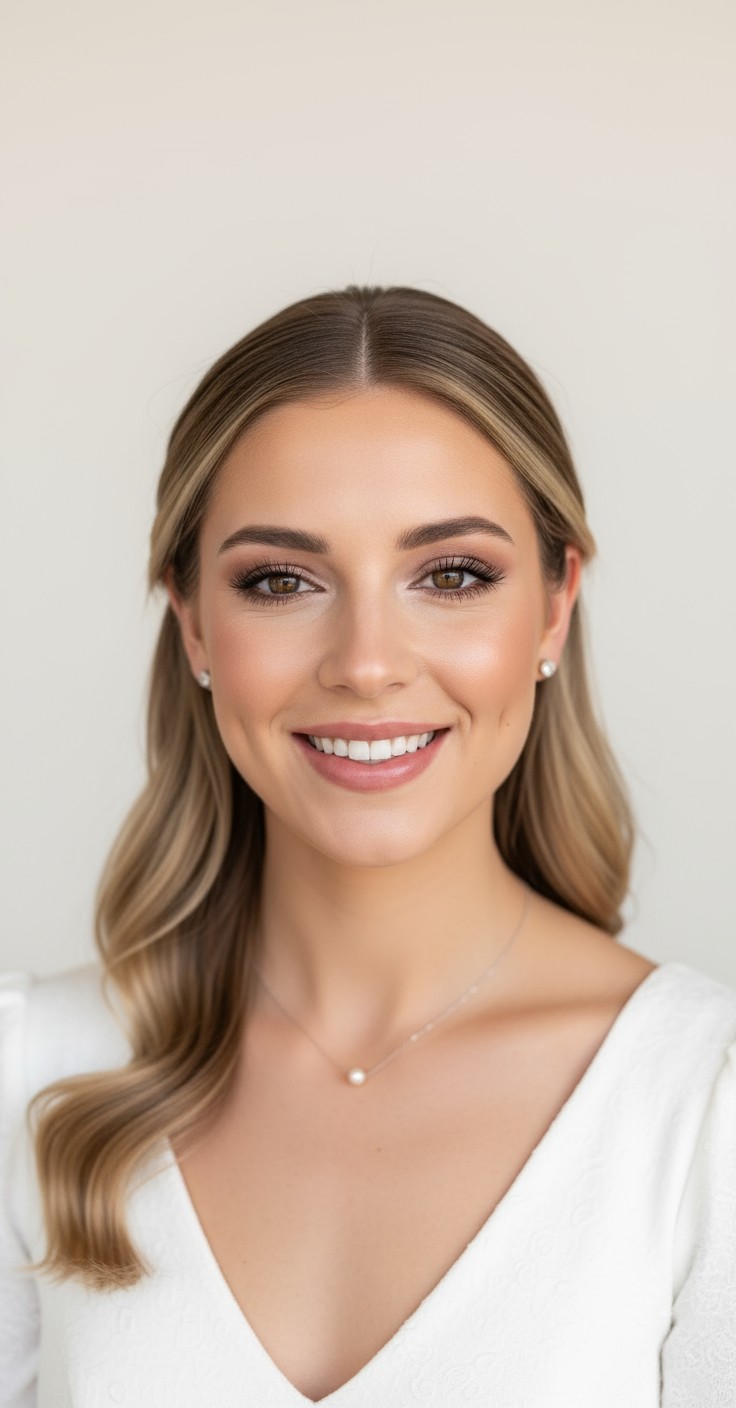 After Classic Wedding Hair Down